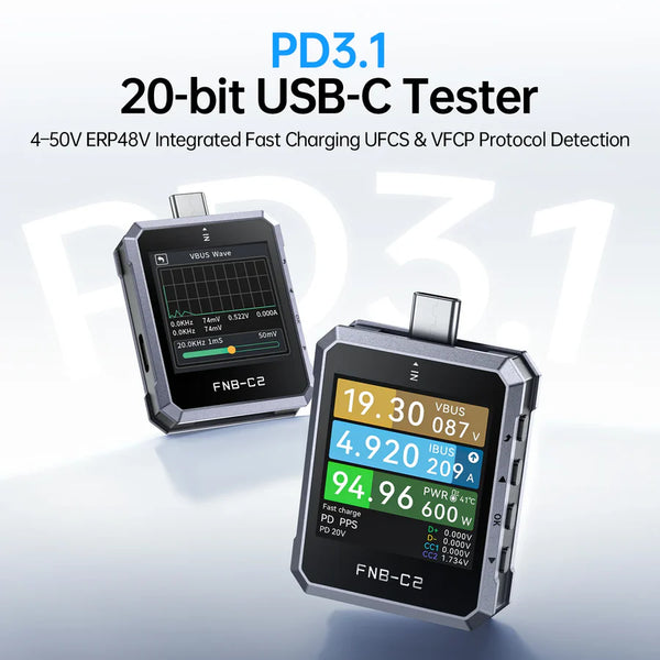 FNIRSI FNB-C2 USB PD 3.1 Type-C Fast Charging Tester detail image 3