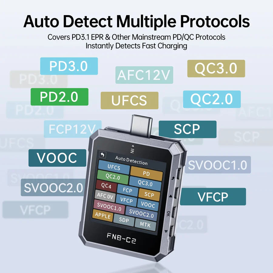 FNIRSI FNB-C2 USB PD 3.1 Type-C Fast Charging Tester detail image 5