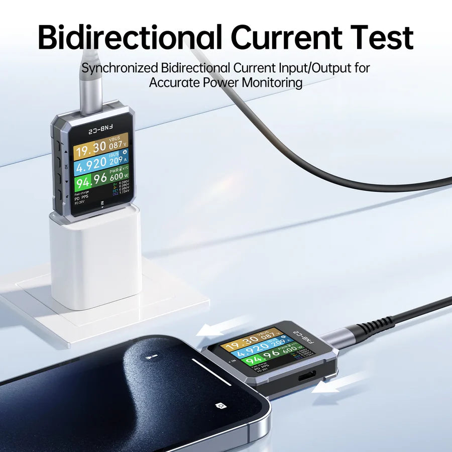 FNIRSI FNB-C2 USB PD 3.1 Type-C Fast Charging Tester detail image 6