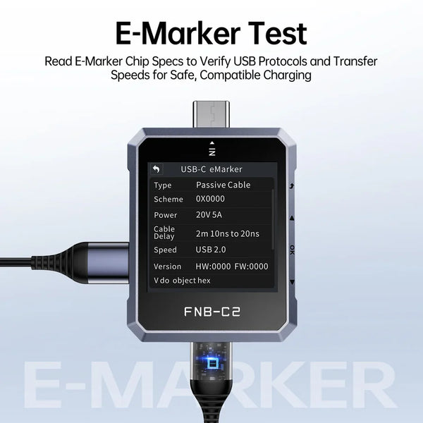 FNIRSI FNB-C2 USB PD 3.1 Type-C Fast Charging Tester detail image 8