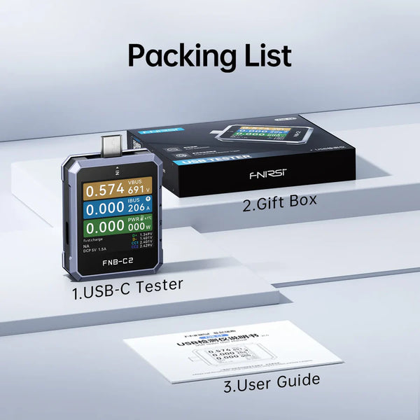 FNIRSI FNB-C2 USB PD 3.1 Type-C Fast Charging Tester detail image 12