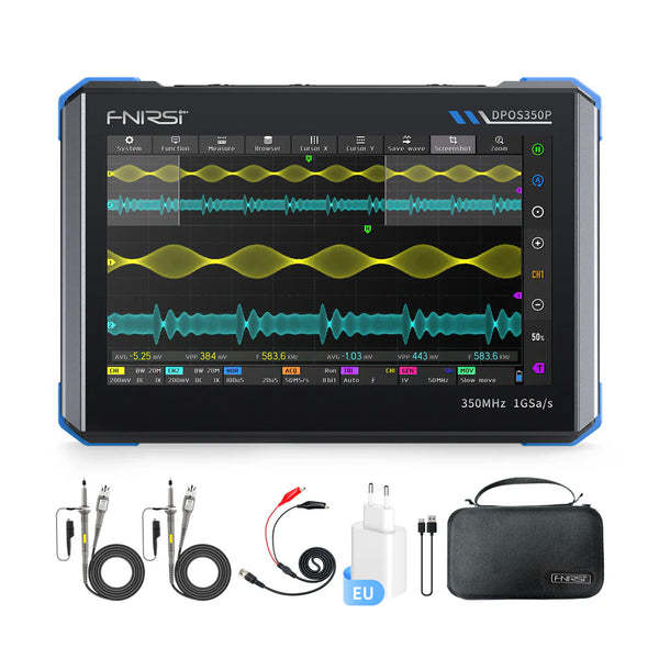 FNIRSI DPOS350P 4in1 Tablet Oscilloscope 2 Channel 350MHz Signal Generator 50MHz detail image 9