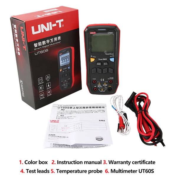 UNI-T UT60S UT60BT Digital Smart Multimeter 1000V AC DC Voltmeter Ammeter True RMS Frequency detail image 7