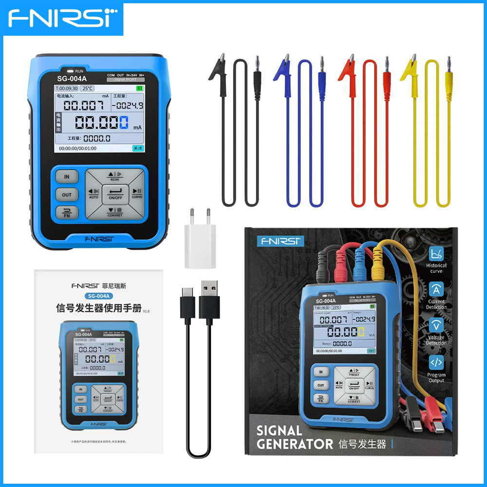 FNIRSI SG004A Signal Generator 4-20mA SDR Receiver GeneratorThe exterior has been updated to detail image 7