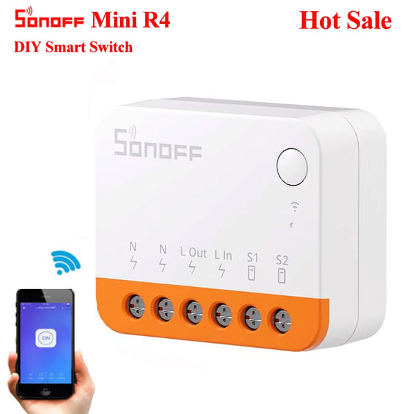 Sonoff Mini R4 Extreme Wifi Smart Switch Interruptor with Relay On-Off DIY Switch Module eWelink APP Cont product image
