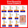 220PCS/1 SetM2 M2.5 M3 M4 M5 M6 Brass Heat Insert Nut Hot Melt Nutinsert Thread Knurled detail image 2