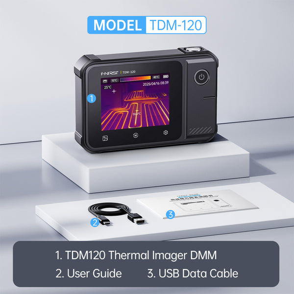 FNIRSI TDM-120/TDM-120P Thermal Imaging Multimeter 2 in 1 IR Camera Tester 120x90 Resolution detail image 8