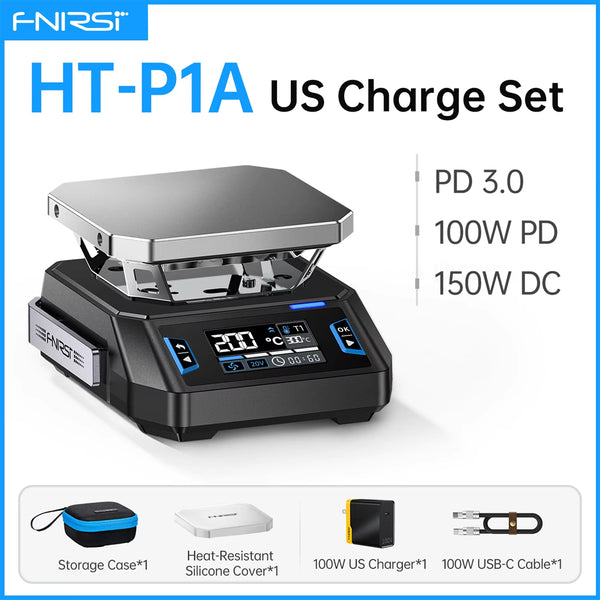 FNIRSI HT-P1A US charge set with 100W adapter and USB-C cable