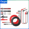 Cleqee P1308B 18-teiliges Multimeter-Messleitungsset mit 4-mm-Bananensteckern