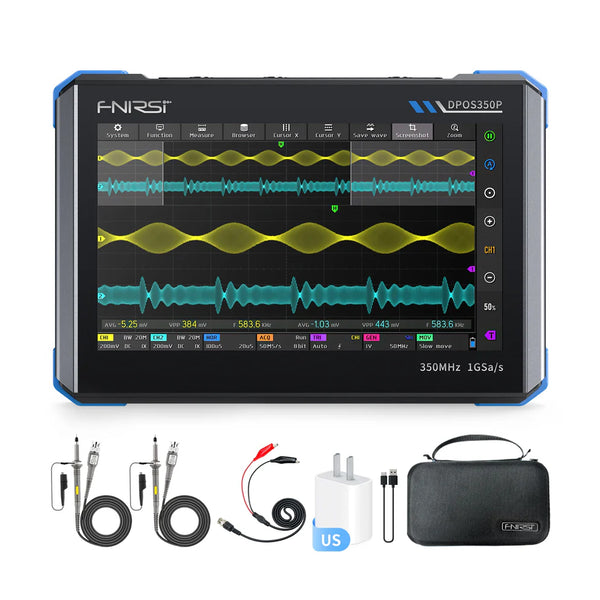 FNIRSI DPOS350P 4in1 Tablet Oscilloscope 2 Channel 350MHz Signal Generator 50MHz detail image 7