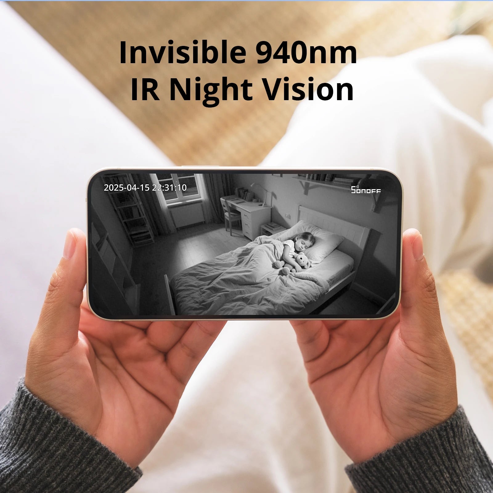 SONOFF CAM Pan-Tilt 2 Smart Indoor Home Security Camera Night Vision 360° Panoramic Human Detection & Motion Detection via Alexa
