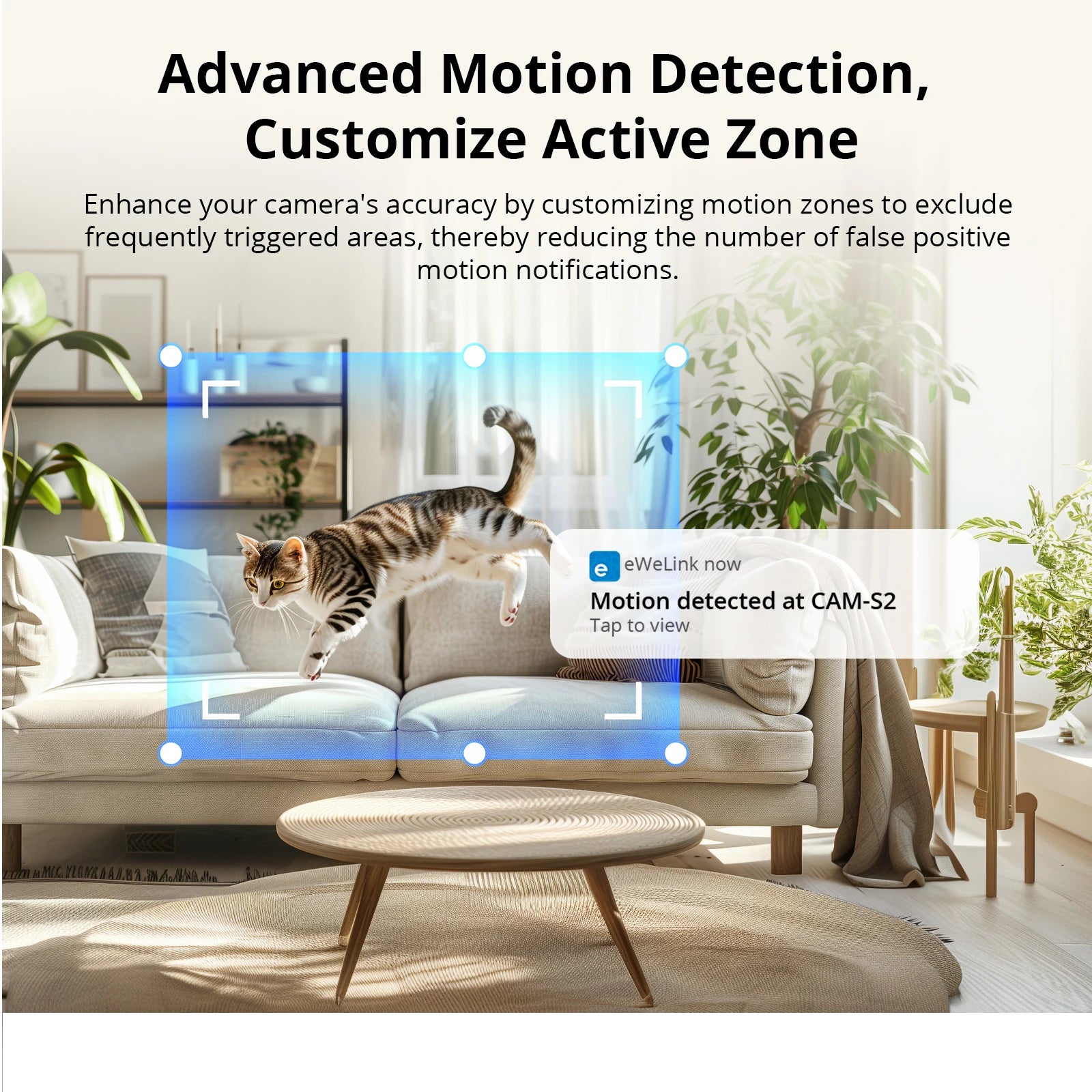 SONOFF CAM-S2 1080P HD home security wireless camera motion detection alarm real-time interaction two-way audio compatible with Alexa and Google Home