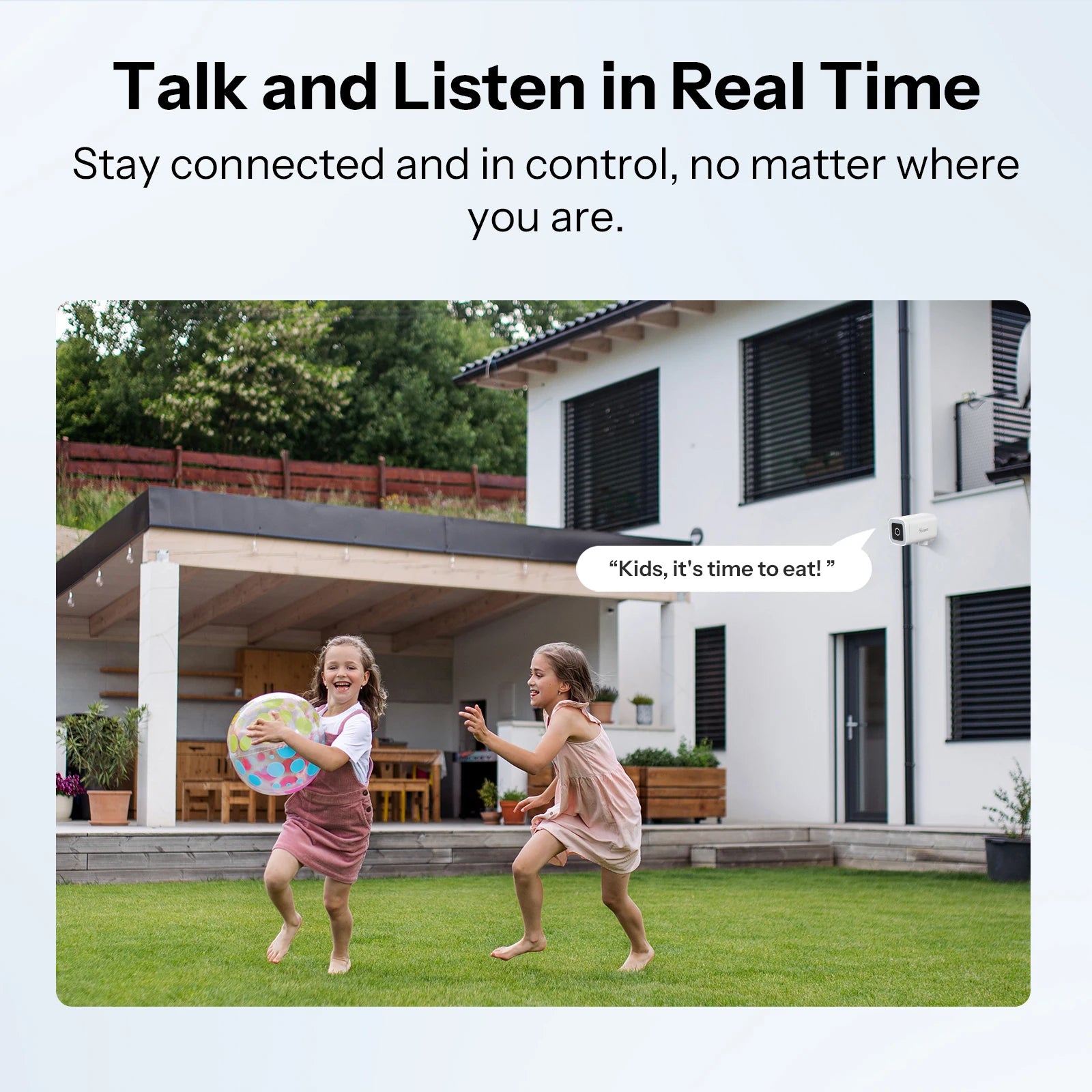 SONOFF CAM-B1P 2K HD Outdoor Smart Security Camera AI Human Detection IP65 Weatherproof Smart Tracking Full-Color Night Vision