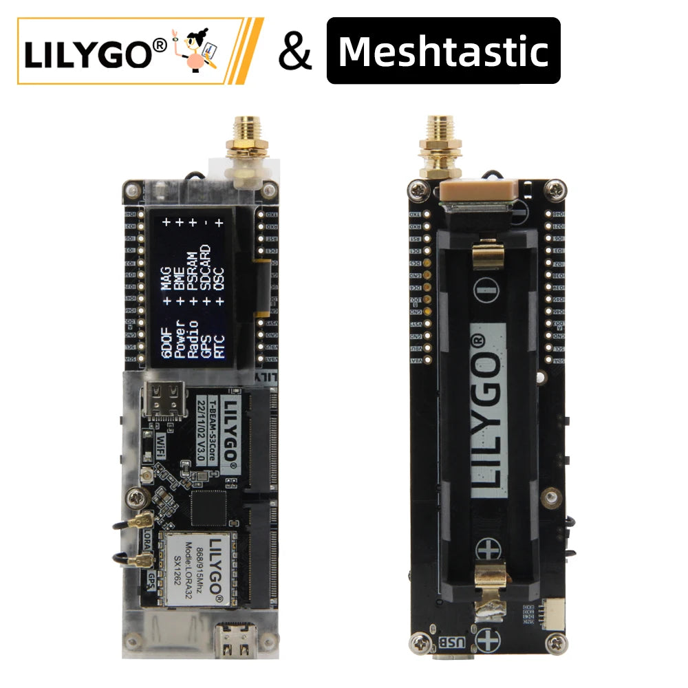 LILYGO Meshtastic T-Beam SUPREME ESP32-S3 Development Board SX1262 LoRa Module 433/868/915MHz GPS WiFi B product image