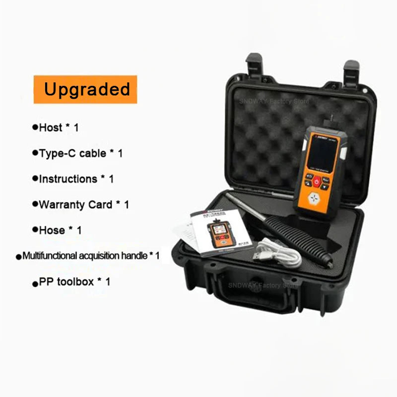 SNDWAY SW-7500D Gas Detector O2 Ex H2S CO Professional Oxygen Combustible Gas Hydrogen detail image 8