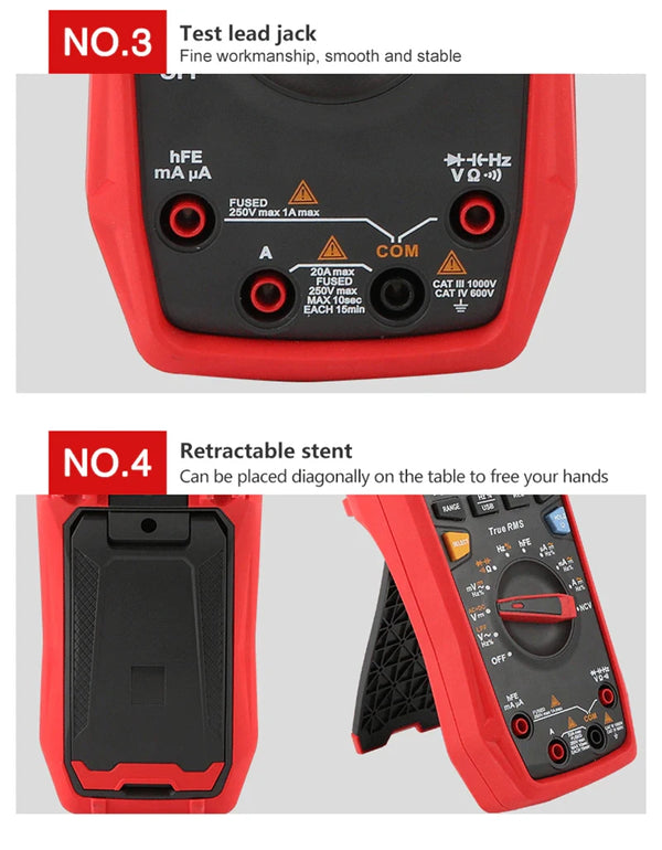 UNI-T UT61B UT61D UT61E Plus Smart Multimeter Analog & Digital Polymer Electrician Tester detail image 16
