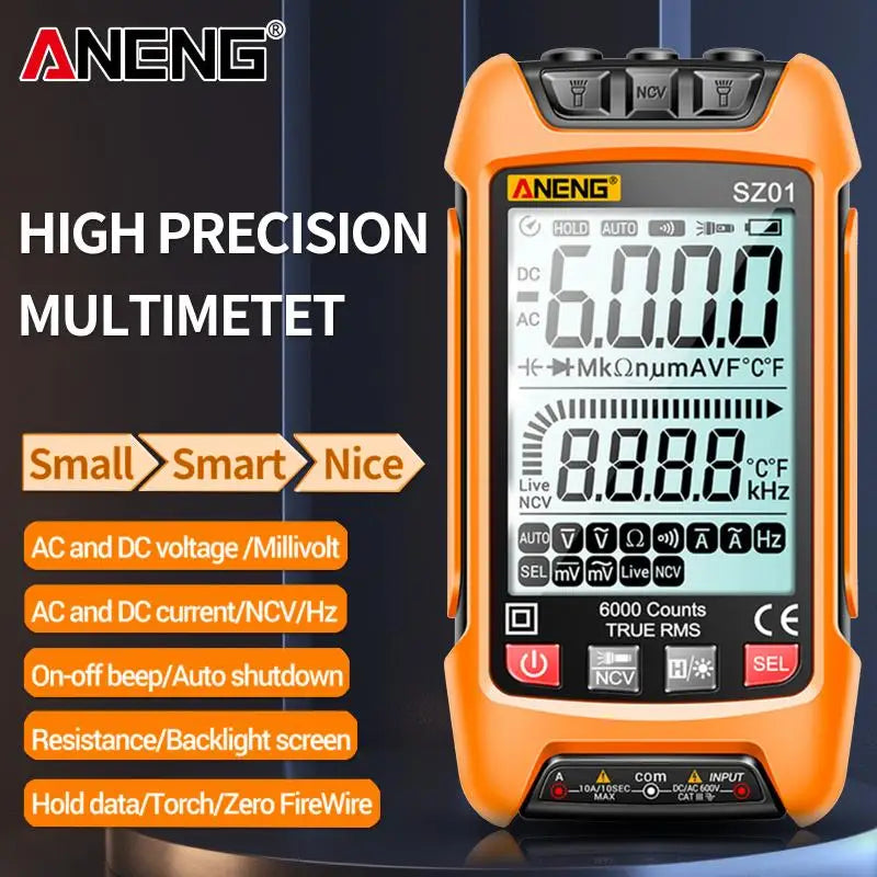 ANENG SZ02 Smart Digital Multimeter Handheld Multifunctional High Precision Electrician Maintenance Instr product image