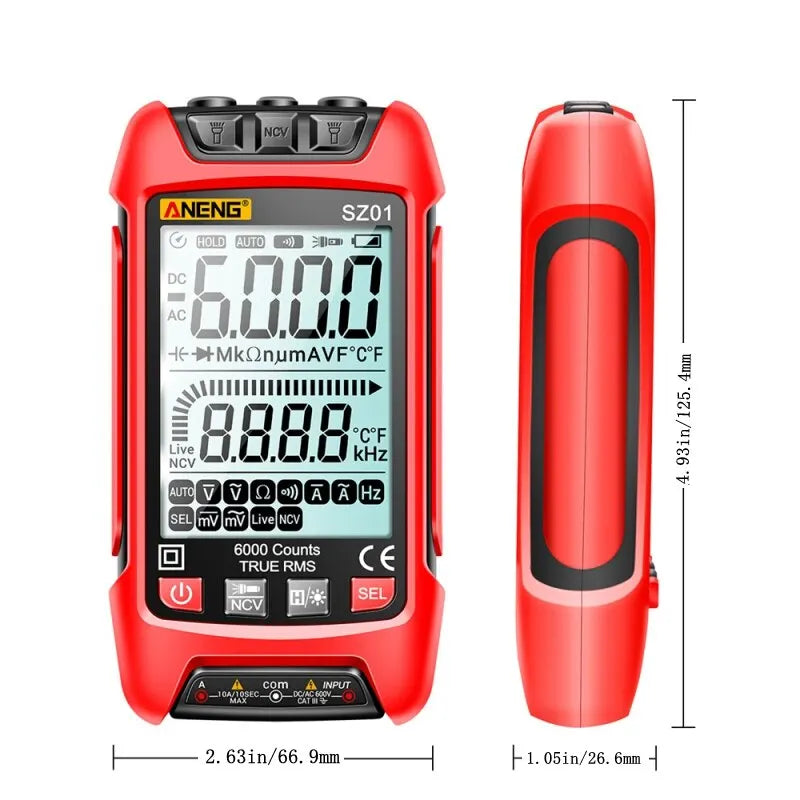 ANENG SZ02 Smart Digital Multimeter Handheld Multifunctional High Precision Electrician detail image 4