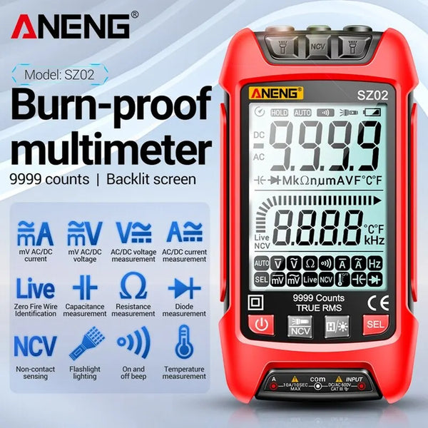 ANENG SZ02 Smart Digital Multimeter Handheld Multifunctional High Precision Electrician detail image 2