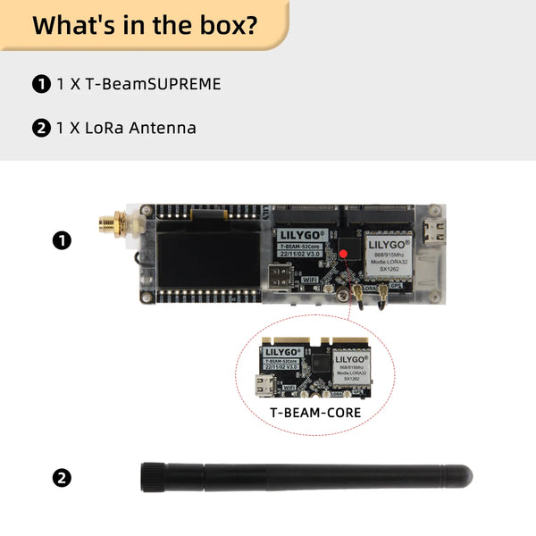 LILYGO Meshtastic T-Beam SUPREME ESP32-S3 Development Board SX1262 LoRa Module detail image 6