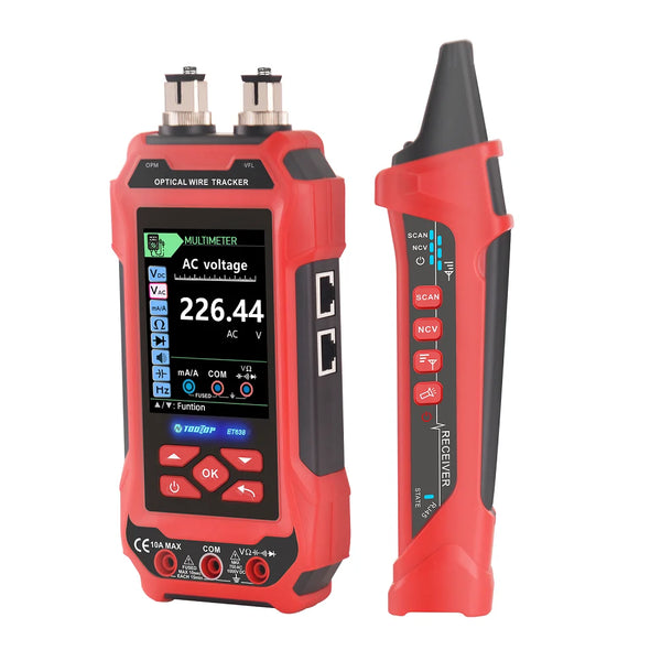 TOOLTOP ET636/ET638 Ethernet Cable Tester Multimeter Optical Power Meter Red Laser detail image 6