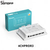 SONOFF 4CHPROR3 4 Gang 433Mhz RF Smart Switch Interlock Self-Locking Inching Modes Remote Control via eWeLink APP Alexa IFTTT