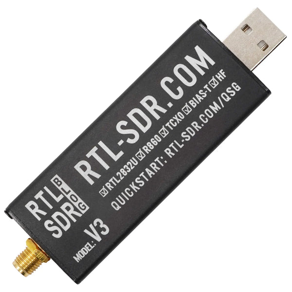 RTL-SDR Blog RTL SDR V3 R860 (R820T2) RTL2832U 1PPM TCXO SMA RTLSDR Software Defined Radio (Dongle Only) product image