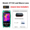 TOOLTOP ET15C High Precision 256x192 Thermal Imager -20℃~+550℃  Macro Lens Optional Automotive Electrical Thermal Imaging Camera