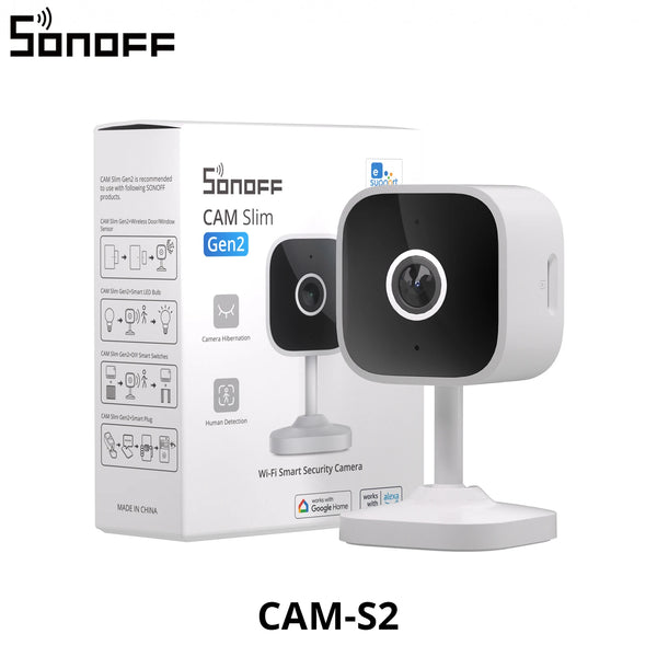 SONOFF CAM-S2 1080P HD home security wireless camera motion detection alarm real-time interaction two-way audio compatible with Alexa and Google Home