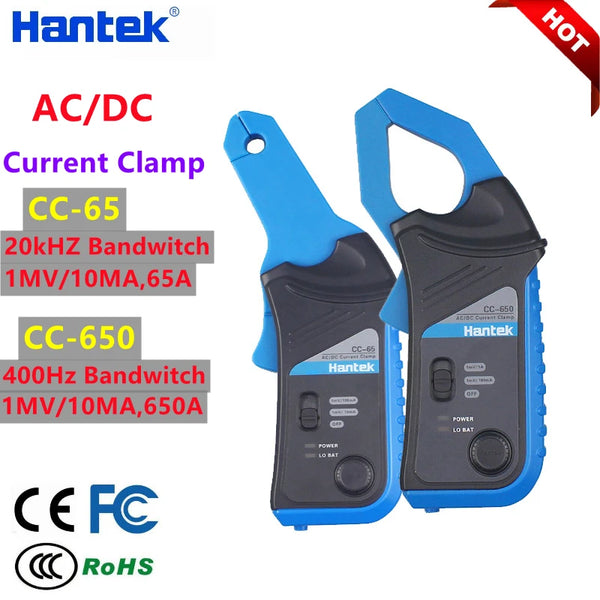 Hantek CC-65 CC-650 CC-800 Current Clamp Oscilloscope Probe for 6022BE 1008C AC/DC Токоизмерительный зонд product image