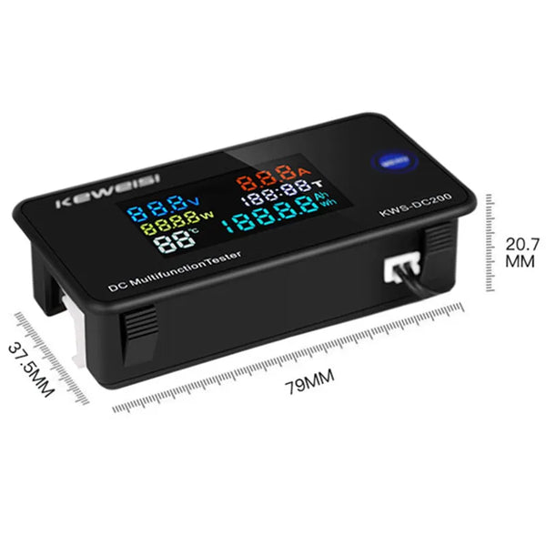 KWS DC-200 Voltmeter Ammeter DC 0-200V KWS Power Energy Meter LED Digital DC Wattmeter detail image 6