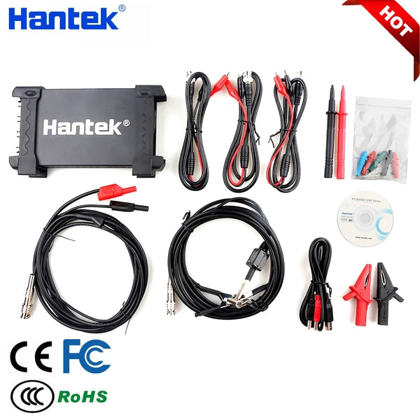 Hantek 6074BE Digital Storage Oscilloscopes 6074BC 6074BD HT201 PC USB Portable Осциллограф 4 Channels 70 product image