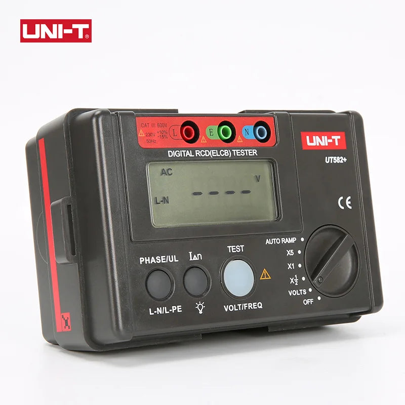 UNI-T UT582+ Digital RCD (ELCB) Tester AUTO RAMP Leakage Circuit Breaker Meter with detail image 2