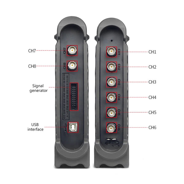 Hantek 1008C 8ch Oscilloscope With HT25 + HT201 CC-65 USB PC Storage Oscilloscopi/ Generator detail image 4