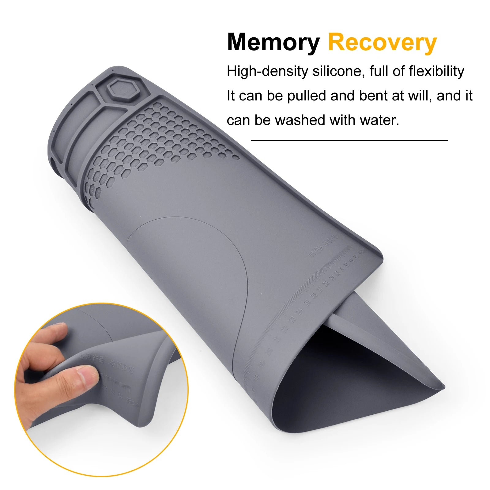 Toolour Heat Resistant Silicone Soldering Mat Magnetic Electronic Repair Work Mat for BGA and Gun Soldering Iron, Workbench