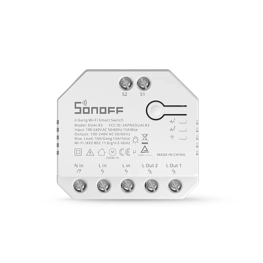 SONOFF Dual R3 2 Gang Wifi Smart Switch Dual Relay Module With Power Metering Smart Roller detail image 5