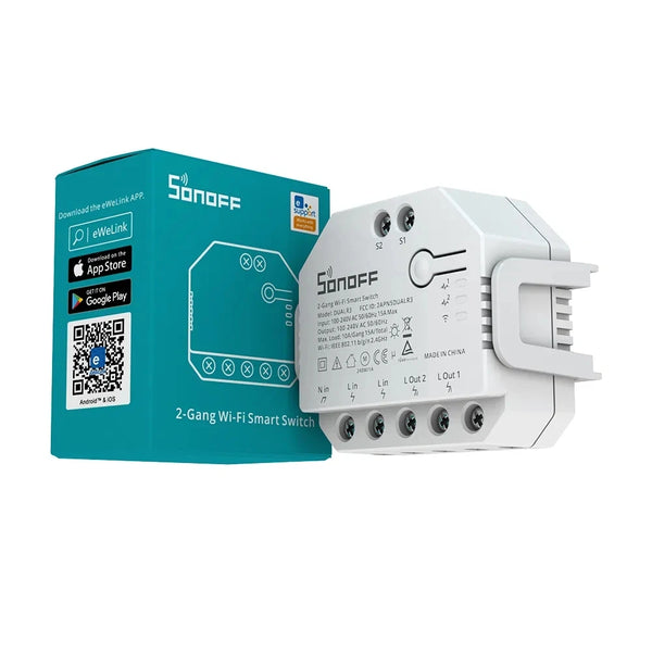 SONOFF Dual R3 2 Gang Wifi Smart Switch Dual Relay Module With Power Metering Smart Roller detail image 3