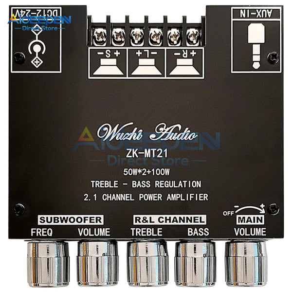 MT21 2.1 Channel Bluetooth 5.0 Subwoofer Amplifier Board 50WX2+100W Power Audio Stereo detail image 6