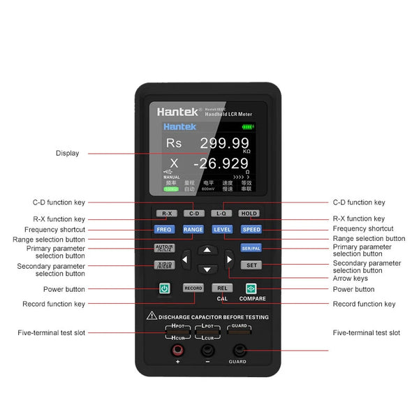 Hantek1833C LCR Hantek1832C Digital LCR Meter Handheld Portable Inductance Capacitance and detail image 4