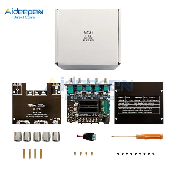 MT21 2.1 Channel Bluetooth 5.0 Subwoofer Amplifier Board 50WX2+100W Power Audio Stereo detail image 5