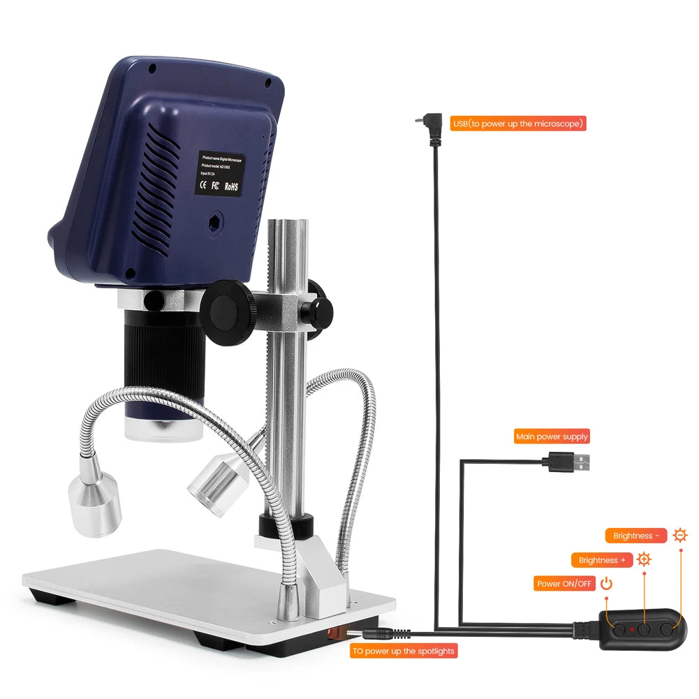 Andonstar AD106S USB Digital Microscope with Screen for Phone Repair Soldering Tool BGA SMT detail image 5