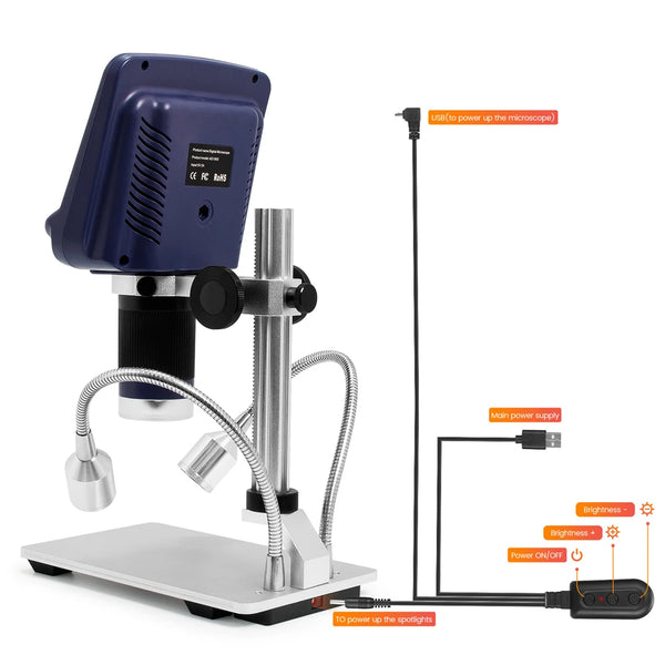 Andonstar AD106S USB Digital Microscope with Screen for Phone Repair Soldering Tool BGA SMT detail image 5