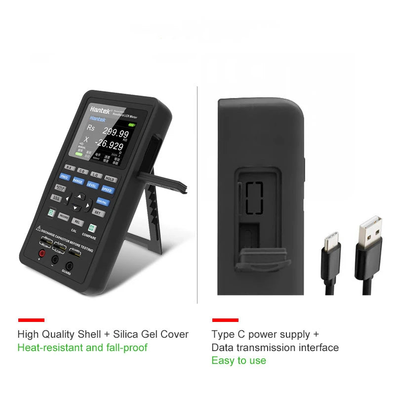 Hantek1833C LCR Hantek1832C Digital LCR Meter Handheld Portable Inductance Capacitance and detail image 5