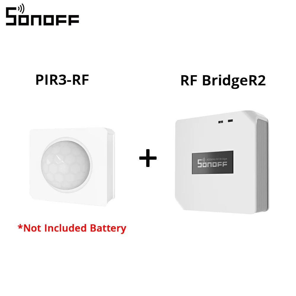 SONOFF PIR3-RF Motion Sensor Wireless Human Body Detector Module Movement Infrared PIR Sensor Security Alarm System EWeLink App