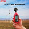UNI-T Anemometer UT363 UT363BT Wind Speed Meter 0~30m/s Air Speedometer Digital Temperature Meter Wind Speed Measurement
