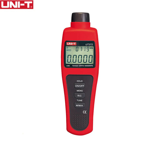 UNI-T UT372 Non-Contact Tachometers Target RPM Range 10~99999 MAX/MIN/AVG Test Distance 5~20cm USB Interf product image