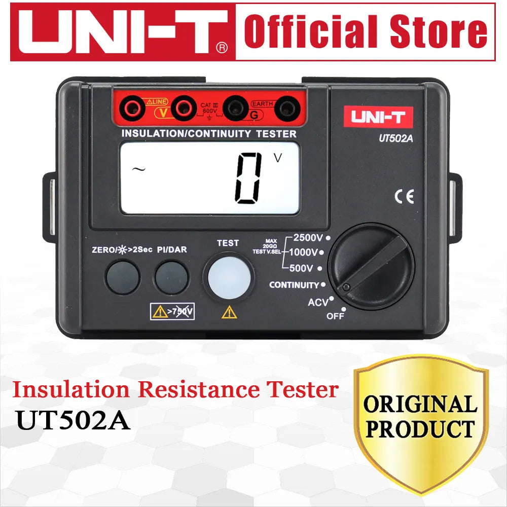 UNI-T UT502A 2500V Digital Insulation Resistance Meter Tester ohmmeter Highly Voltmeter detail image 5
