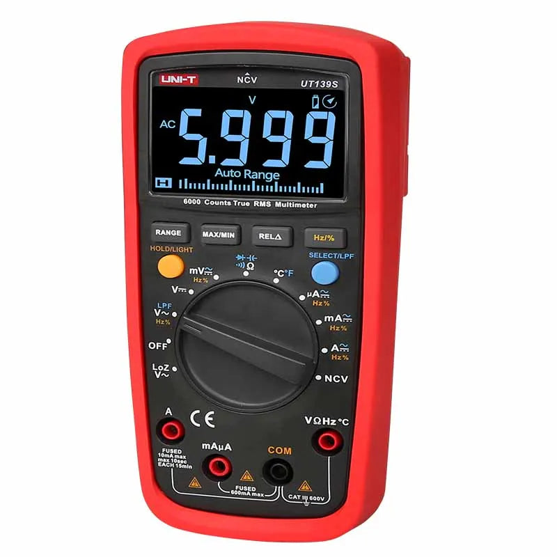UNIT Multimeter Professional UT139S True RMS Digital Multimeters Temperature Probe LPF pass detail image 5