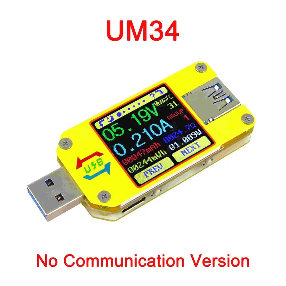 UM34/UM34C UM24/UM24C UM25/UM25C DC Voltmeter Ammeter Voltage Current Tester Voltage battery detail image 11