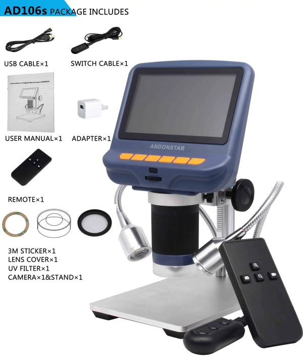 Andonstar AD106S USB Digital Microscope with Screen for Phone Repair Soldering Tool BGA SMT detail image 7